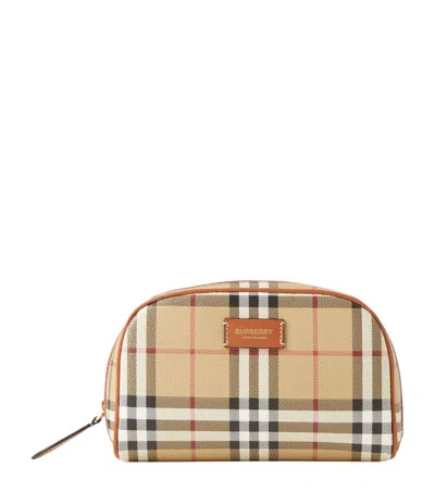 BURBERRY SMALL CHECK WASH BAG
