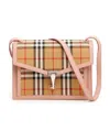 Burberry Small Checked Diagonal Backpack In Brown