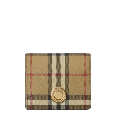 BURBERRY BURBERRY VINTAGE CHECK FOLDED WALLET