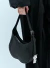 Burberry Mini Black Leather Chess Shoulder Handbag In Black