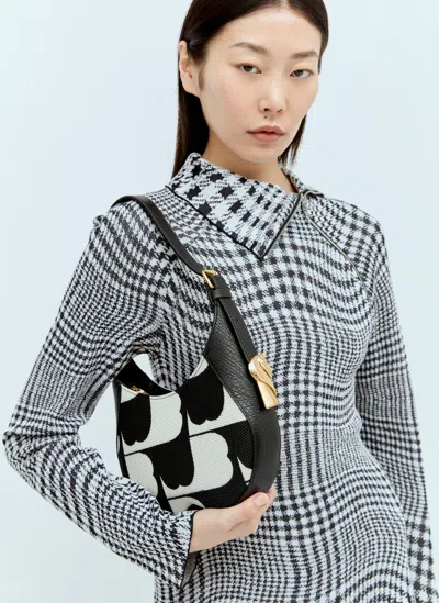 Burberry Women Small Chess Shoulder Bag In Black