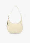 Burberry Sand Leather Small Chess Shoulder Bag In White
