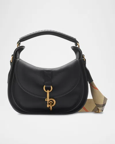 Burberry Small B Clip Crossbody Bag In Black