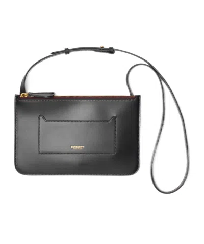 Burberry Small Diagonal Backpack In Black