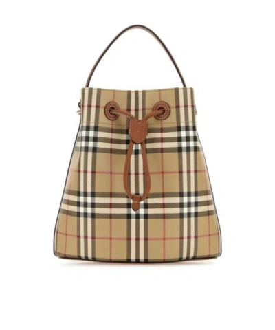 BURBERRY BURBERRY SMALL DRAWSTRING BUCKET BAG
