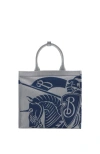 Burberry Womens Equestrian Knight Design Cotton-blend Tote Bag In Knight