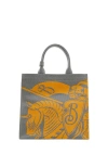 Burberry Small Ekd Canvas Tote In Sunflower
