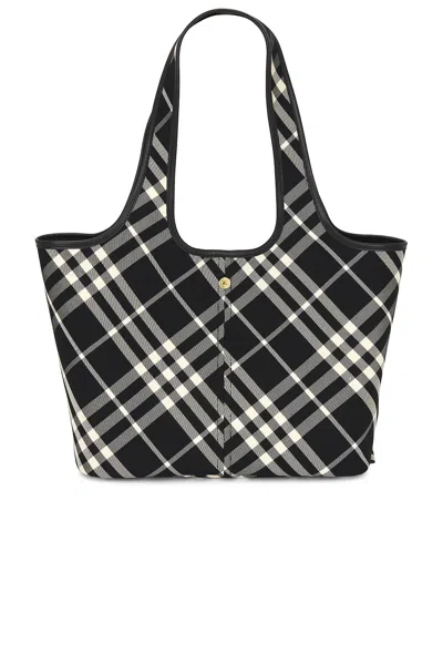 Burberry Small Ew Tote Bag In Black