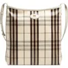 Burberry Small Highlands Check Coated Canvas Shoulder Bag In Multi