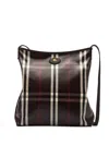 Burberry Small Highlands Check-pattern Shoulder Bag In Brown