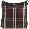 Burberry Small Highlands Coated Canvas Crossbody Bag In Brown