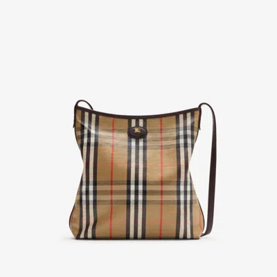 Burberry Small Highlands Shoulder Bag In Sand