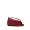 Burberry Small Horn Leather Shoulder Bag In Red