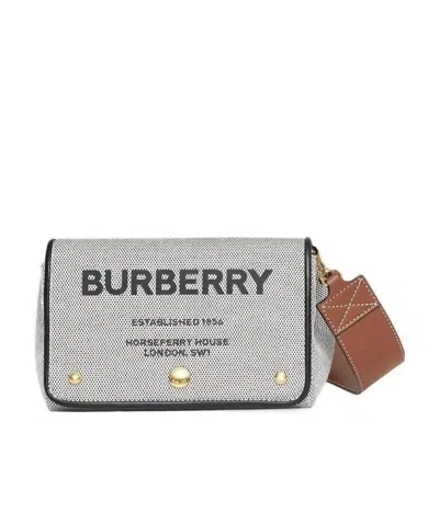 Burberry Small Horseferry-print Canvas Crossbody Bag In Brown