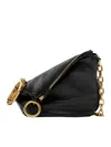 Burberry Small Knight Chain-linked Puffy Shoulder Bag In Black