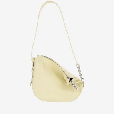 Burberry Small Leather Knight Shoulder Bag In Neutrals