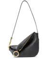 Burberry Small Knight Chain-linked Puffy Shoulder Bag In Black