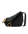 Burberry Small Knight Chain-linked Puffy Shoulder Bag In Black