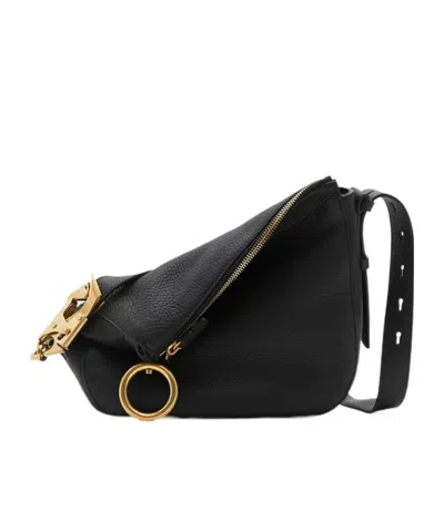 BURBERRY BURBERRY SMALL KNIGHT ZIPPED SHOULDER BAG