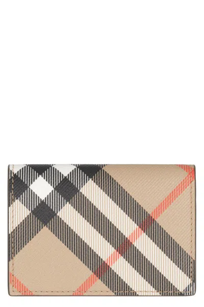 Burberry Beige Printed Signature Wallets