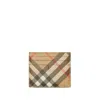 Burberry Check Card Case In Multicolor