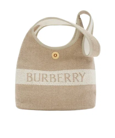 Burberry Small Logo-embellished Canvas Shoulder Bag