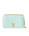 Burberry Small Lola Quilted Crossbody Bag In Blue