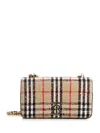 Burberry Lola Medium Cotton-blend Shoulder Bag In Beige