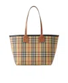 Burberry Medium London Check-pattern Tote Bag In Nude