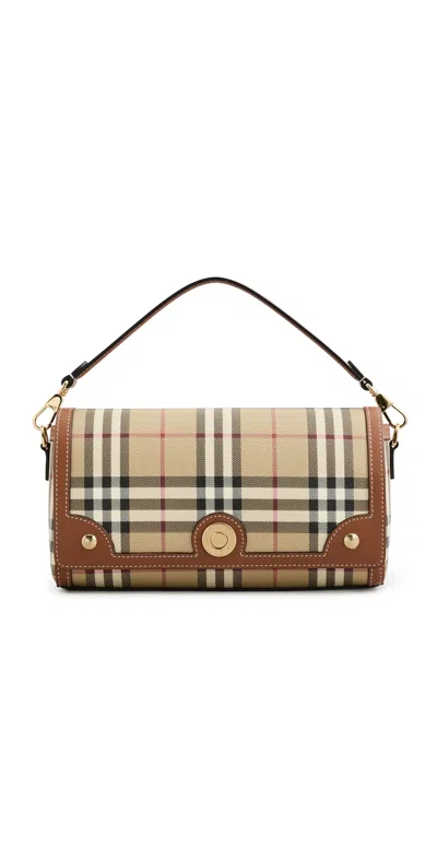 Burberry Small Note Bag Vintage Check/briar Brown