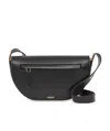 Burberry Medium Leather Olympia Shoulder Bag In Black