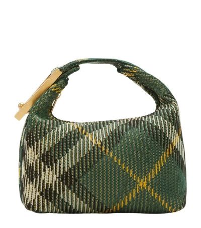 Burberry Small Peg Top-handle Bag In Green