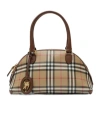 Burberry Primrose Small Shoulder Bag Check Pattern In Purple