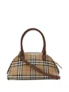 Burberry Primrose Small Shoulder Bag Check Pattern In Purple