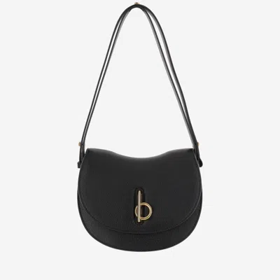 Burberry Rocking Horse Mini Bag In Black Leather