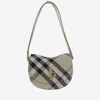 Burberry Rocking Horse Mini Crossbody Bag In Lichen Cotton Blend In Red