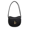 Burberry Small Rocking Horse Embossed Shoulder Bag In Black