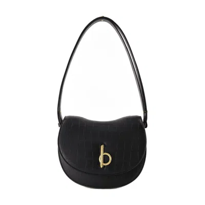 Burberry Small Rocking Horse Purse In Black