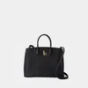 Burberry Black Leather Small Rocking Horse Handbag In Black