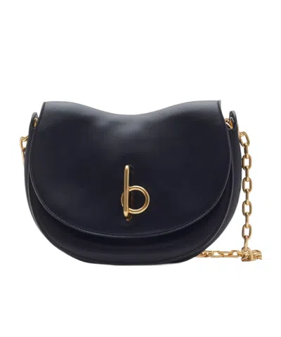 Burberry Small Rocking Horse Shoulder Bag In Indigo