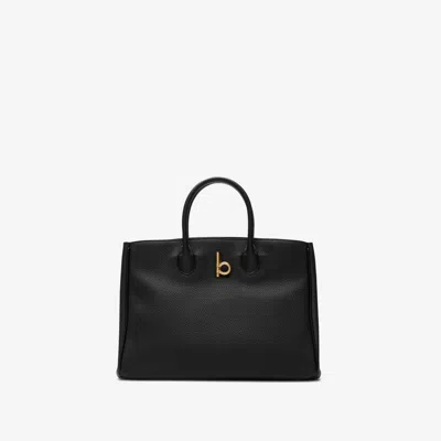 Burberry Small Rocking Horse Tote​ In Black