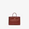 Burberry Small Rocking Horse Tote Bag In Rust