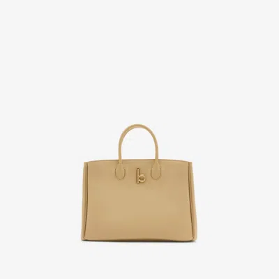 Burberry Small Rocking Horse Tote Bag In Nude