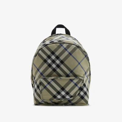 Burberry Small Shield Backpack In Green