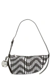 BURBERRY SMALL SHIELD CHECK SHOULDER BAG