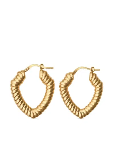 Burberry Small Shield Earrings​ In Gold