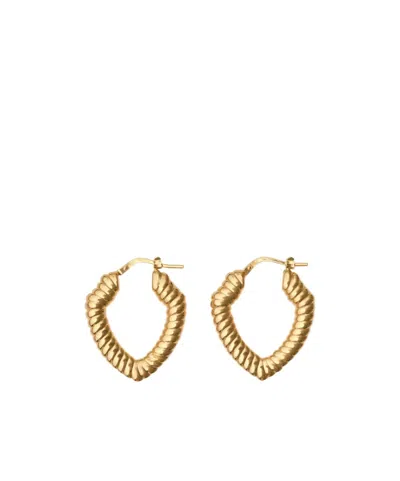 Burberry Small Shield Earrings In Yellow