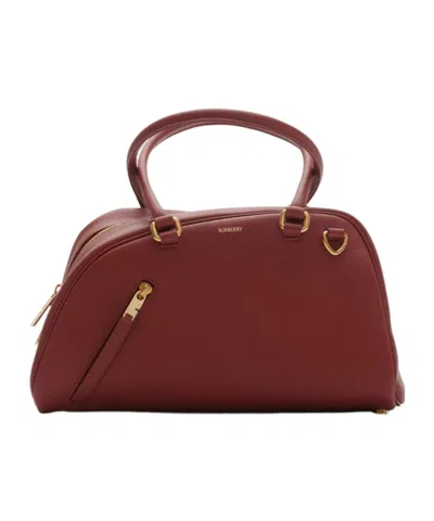 Burberry Small Shield Twin Bowling Bag In Rust
