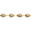 Burberry Small Size With Earrings In Gold/clear
