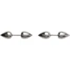 Burberry Small Spear Stud Earrings In Silver